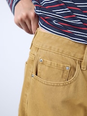 Dark Ochre Mid Rise Relaxed Barrel Jeans - Image 5 of 8