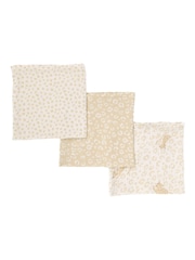 Tutti Bambini 3 Pack Love Cats Large Muslin Squares - Image 1 of 2