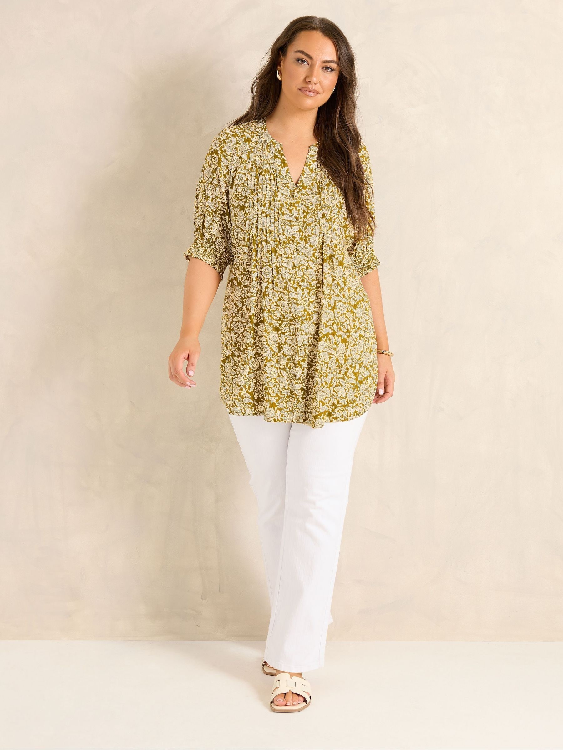 Buy Evans Green Short Sleeve Pintuck Blouse from Next South Africa