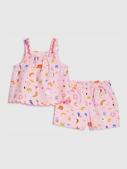 River Island Stripe Croissant Cami Top & Shorts Set - 圖片 2/5