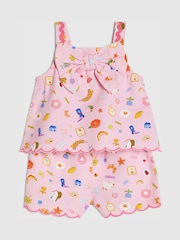 River Island Stripe Croissant Cami Top & Shorts Set - 圖片 3/5