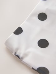 Black/Ecru Polka Dot Mesh Maxi Skirt - Image 7 of 8