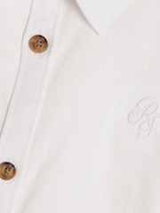 River Island White Short Sleeve Smart Shirt & Chino Shorts Set - Image 3 of 5