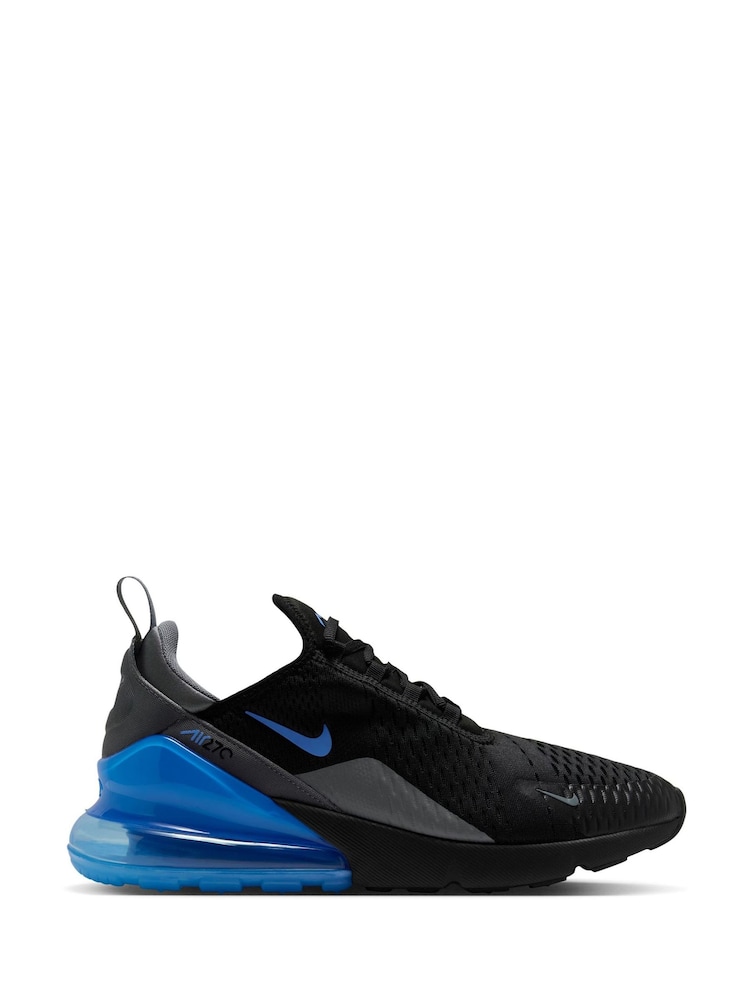 Nike Black Blue Air Max 270 Trainers - Image 1 of 8