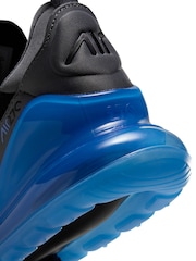 Nike Black Blue Air Max 270 Trainers - Image 7 of 8