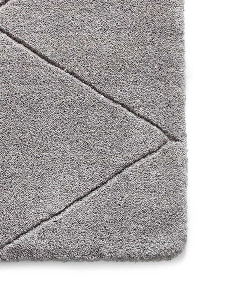 Think Rugs Grey Kasbah KB2025 Modern Rug - Image 2 of 5