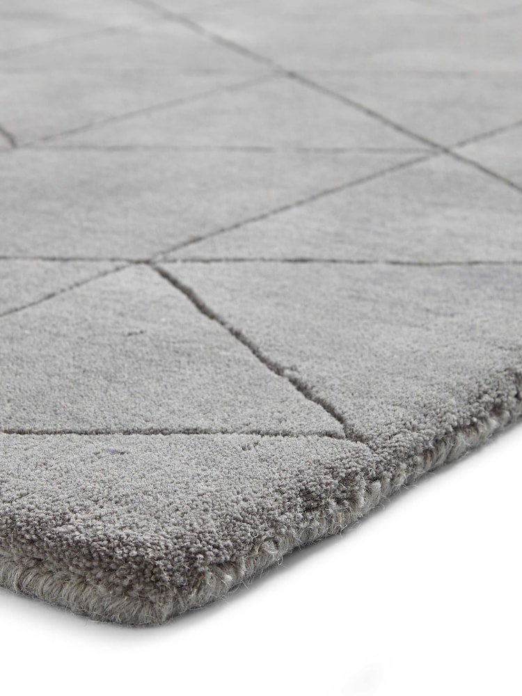 Think Rugs Grey Kasbah KB2025 Modern Rug - Image 5 of 5