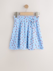 Blue Cherry Tie Detail Skirt (3-16yrs) - Image 1 of 5