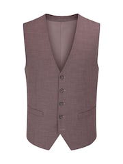 Skopes Red Tailored Fit Lucien Suit Waistcoat - Image 3 of 4