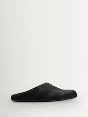 COACH Black Sculpted C Pony Hair Soft Shoes - Image 1 of 7