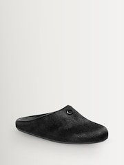COACH Black Sculpted C Pony Hair Soft Shoes - Image 3 of 7