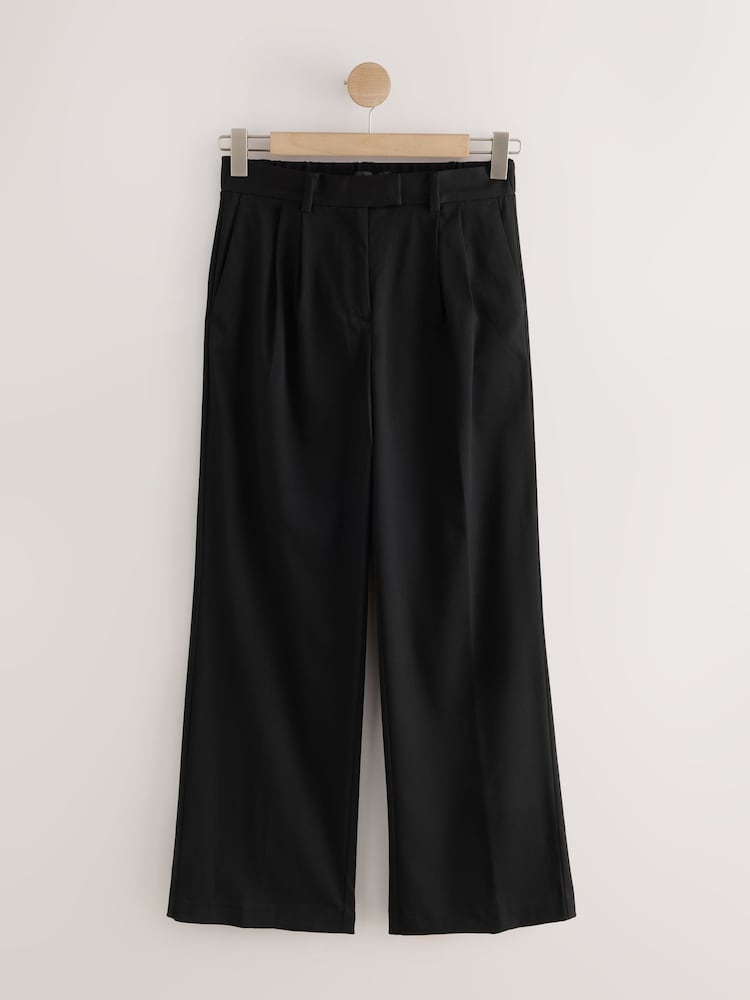 Black Wide Leg Trousers - Image 1 of 3 Black Wide Leg Trousers - Image 1 of 3
