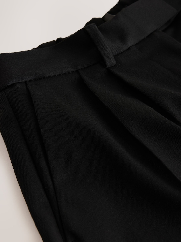 Black Wide Leg Trousers - Image 2 of 3 Black Wide Leg Trousers - Image 2 of 3