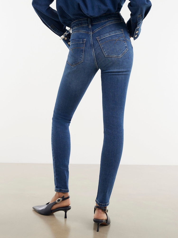 River Island Sculpt mittelhohe Skinny Jeans - Bild 2 von 4