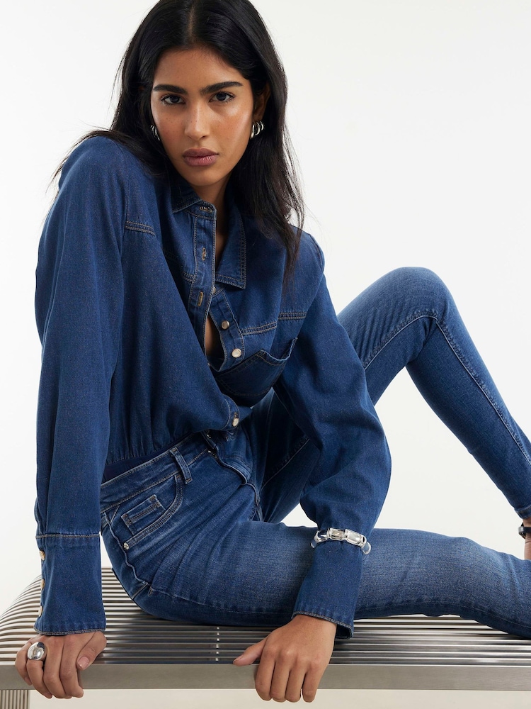 River Island Sculpt mittelhohe Skinny Jeans - Bild 4 von 4