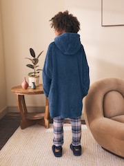 Navy Fleece Hooded Blanket (5-16yrs) - Image 3 of 11