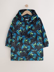 Black Gamer Fleece Poncho (5-16yrs) - Image 1 of 4