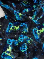 Black Gamer Fleece Poncho (5-16yrs) - Image 4 of 4
