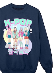 Brands In Navy KPOP Band Sweatshirt - Image 3 of 5
