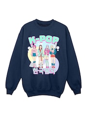 Brands In Navy KPOP Band Sweatshirt - Image 4 of 5