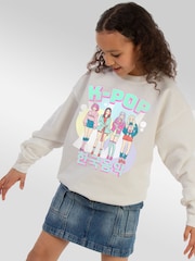 Brands In White KPOP Band Sweatshirt - Image 1 of 5