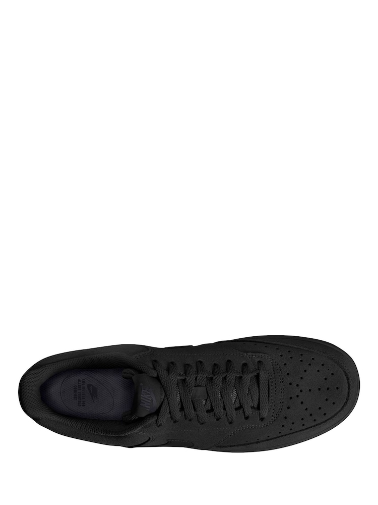 Nike Black Court Vision Low Trainers - Image 2 of 3 Nike Black Court Vision Low Trainers - Image 2 of 3