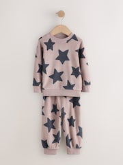 Black/Nude Cosy Fleece Pyjamas 2 Pack (12mths-8yrs) - Image 2 of 6