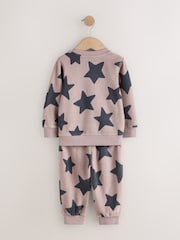 Black/Nude Cosy Fleece Pyjamas 2 Pack (12mths-8yrs) - Image 4 of 6