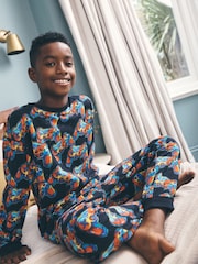 Multi Bright Gamer Printed Cosy Fleece Pyjamas (3-16yrs) - Image 1 of 4