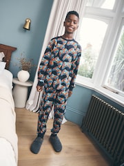 Multi Bright Gamer Printed Cosy Fleece Pyjamas (3-16yrs) - Image 2 of 4