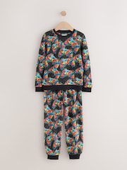 Leuchtend mehrfarbig mit Gamermotiven - Printed Cosy Fleece Lined Pyjamas (3-16yrs) - Bild 6 von 11