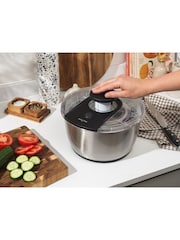 Salter Silver Expert 6l Salad Spinner - Image 1 of 6
