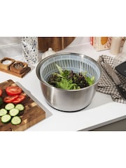 Salter Silver Expert 6l Salad Spinner - Image 4 of 6