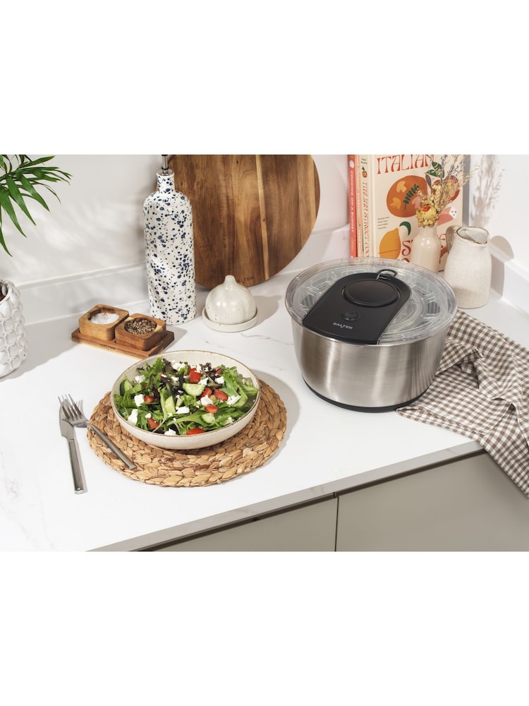 Salter Silver Expert 6l Salad Spinner - Image 6 of 6