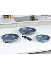 Russell Hobbs 4 Piece Blue Smart Clip Nf Stone Fry Pans Set - Image 5 of 5