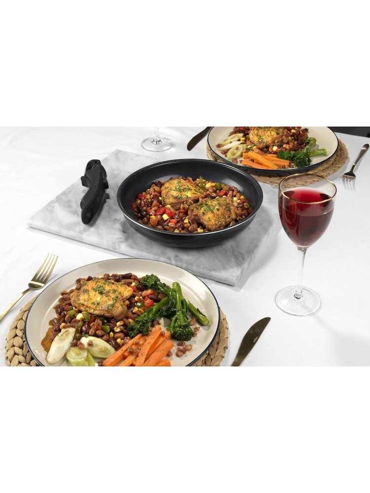 Russell Hobbs 4 Piece Blue Smart Clip Marine Frying Pans Set - Image 5 of 5