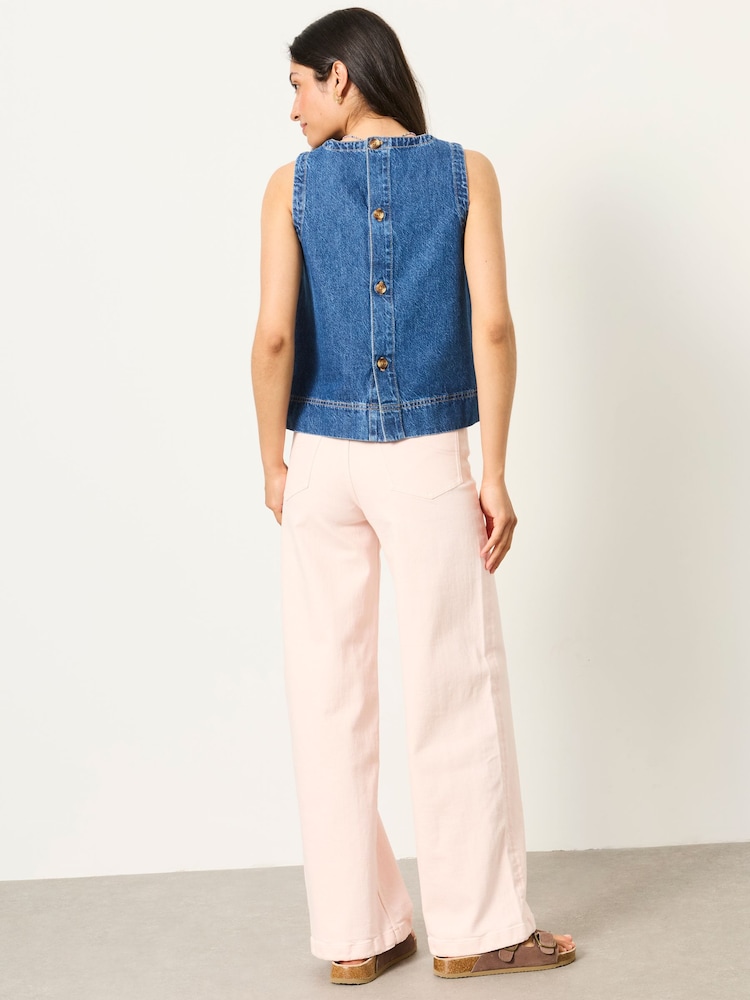 FatFace Welling Pink Wide Leg Jeans - Image 2 of 6