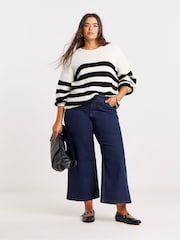 Indigo - Simply Be Crop Wide Leg Jeans - Bild 1 von 4