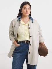 Simply Be Checked Collar Car Coat - Bild 1 von 4