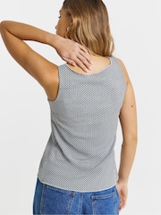 Simply Be Black Gingham Button Through Top - Image 2 of 4