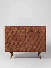 Swoon Mid Brown Terning Acacia Wood Two Door Sideboard - Image 1 of 5