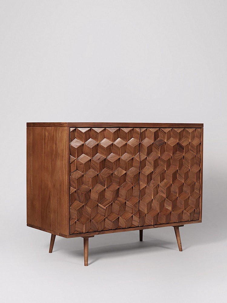 Swoon Mid Brown Terning Acacia Wood Two Door Sideboard - Image 2 of 5