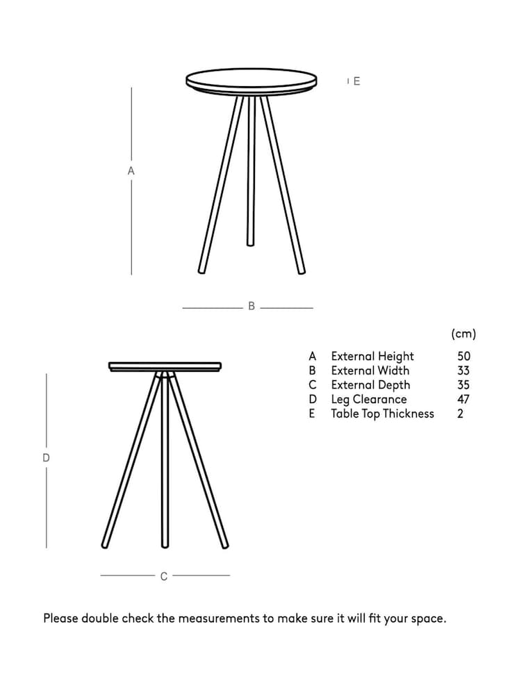 Swoon Brass Pearl White Marble Side Table - Image 5 of 5