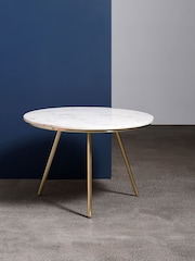 Swoon White Pearl Marble Coffee Table - Image 1 of 6