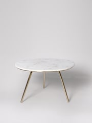 Swoon White Pearl Marble Coffee Table - Image 2 of 6