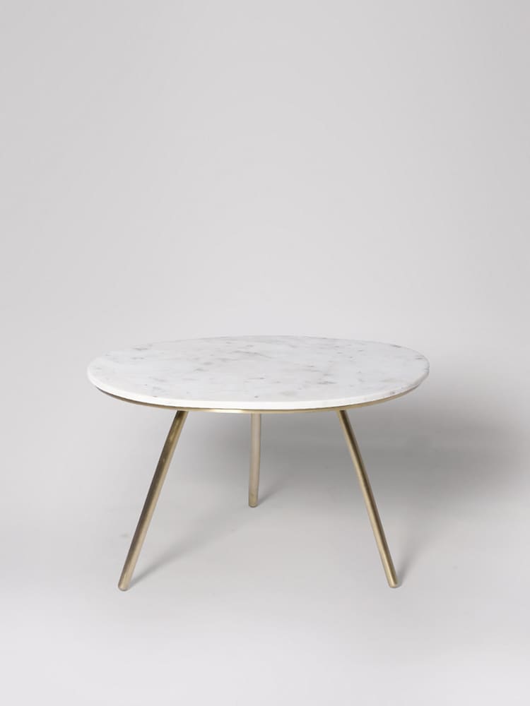 Swoon White Pearl Marble Coffee Table - Image 2 of 6
