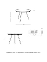 Swoon White Pearl Marble Coffee Table - Image 3 of 6