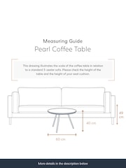 Swoon White Pearl Marble Coffee Table - Image 4 of 6