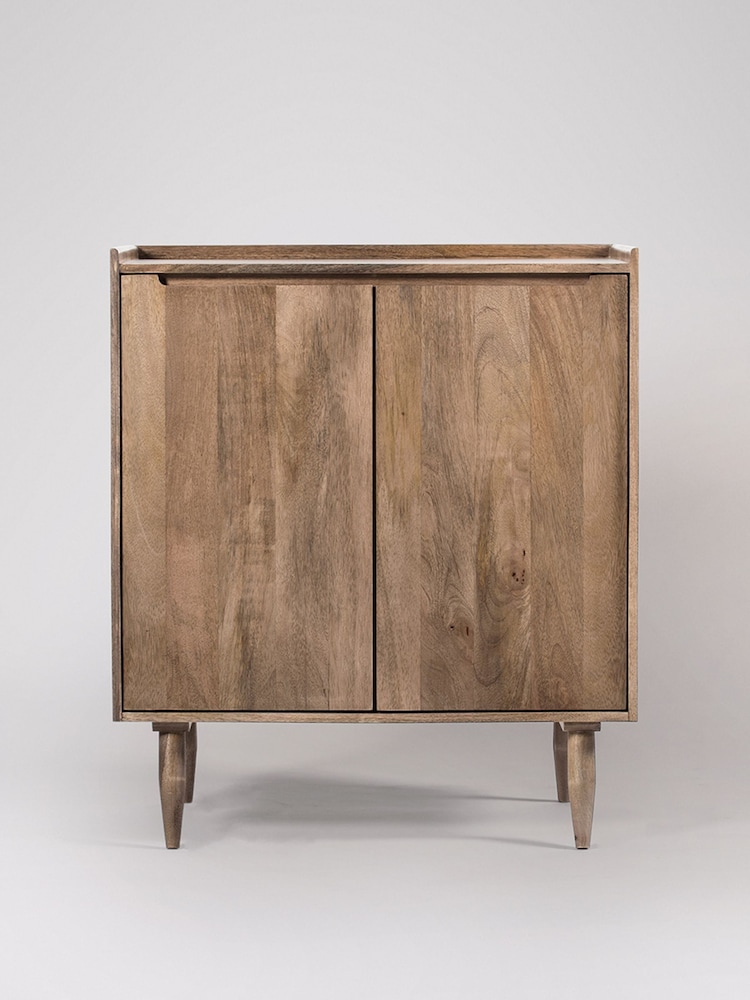 Swoon Light Brown Southwark Acacia Wood Two Door Cabinet - Image 1 of 5