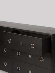 Swoon Black Reyna Mango Wood Six-Drawer Chest - Image 4 of 5